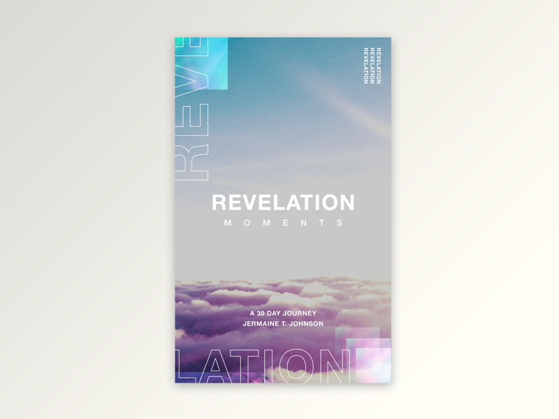 Revelation Moments churchdesign christianmarketing ebook sanserif typography photoshop