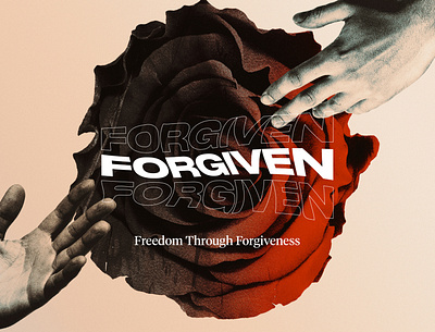 Forgiven - Church Sermon Series adobe photoshop church church design church marketing concept art concept design design photoshop texture typography