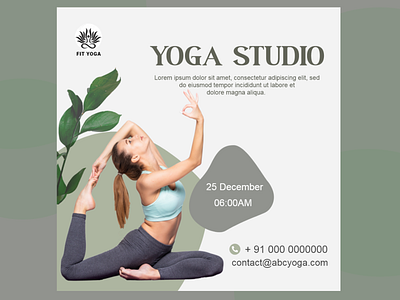 Social Media Design | Yoga Studio | Ad