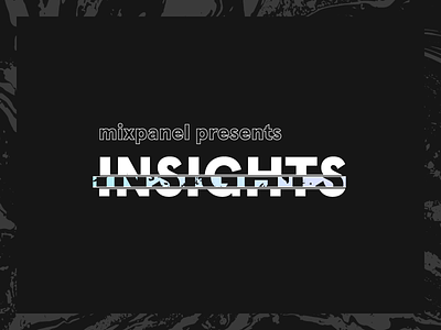 Mixpanel Insights brand design events logo typography vector