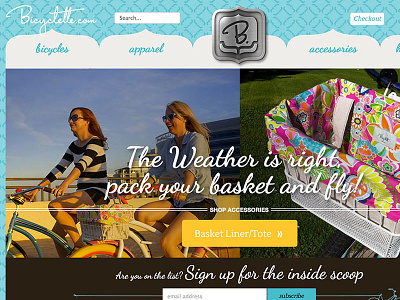 Bicyclette.com Home Page & Banners