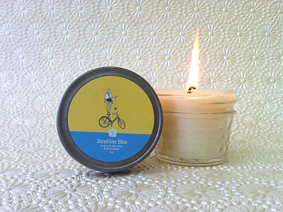 Bicyclette.com Candle Label - Sunshine Bliss