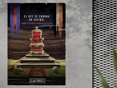 El Rey se Corona en Cayibel advertising colors composition design graphic design mattepainting photoshop socialmediaads