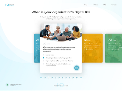 Digital IQ Test concept design layout layoutdesign ui design uidesign webdeisgn