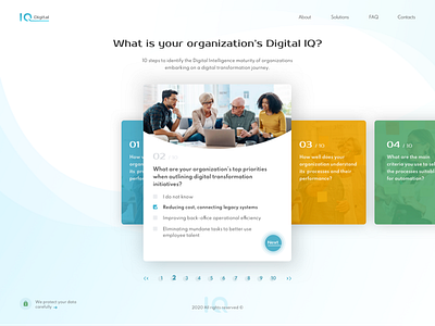 Digital IQ Test concept