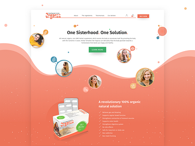 Organic product landing page desiginspiration design landing landing page concept layout layoutdesign ui ui design ui designer uidesign uidesigner web web design webdeisgn webdesigner