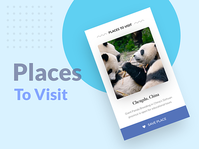 Places to visit - Mobile app app landing places ios swipe