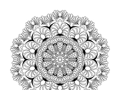Mandala art graphic design mandala outlined mandala art vector art