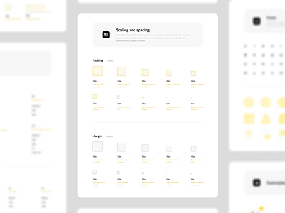 Design System  "Tokens Spacing"