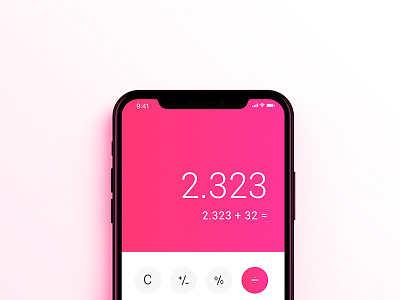 Iphone X | Calculator Design