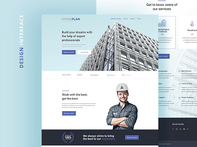 Minimal Interface Site Engineering engineering full size interface layers layout like minimal theme webdesign website