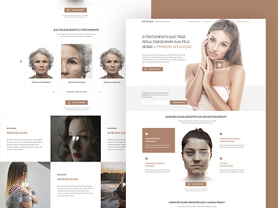 Redesign interface Beyoung booster aesthetics clean interface lab minimalist redesign woman