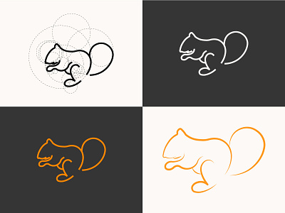 Golden ratio squirrel design golden ratio graphic design illustration illustrator logo vector