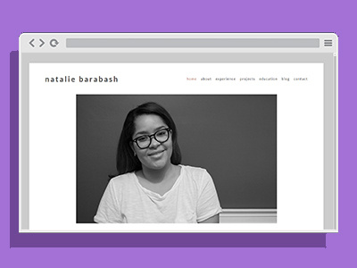Website - Natalie branding person website web web design