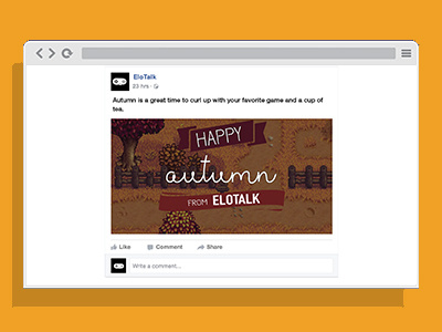 Graphic - Happy Autumn facebook graphic design image social media