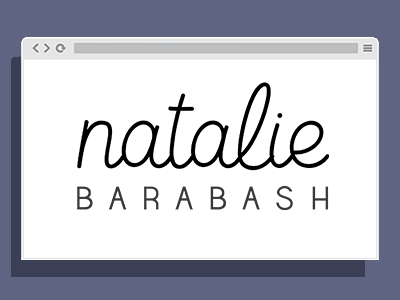 Logo Typeface - Natalie brand font logo name typeface
