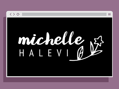 Logo Typeface - Michelle brand font logo name typeface