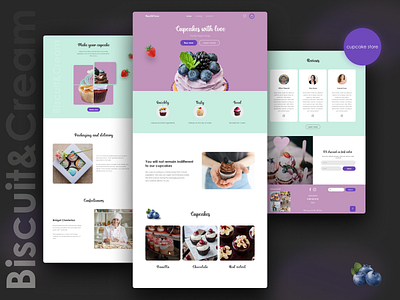 Design concept of an online cupcake store