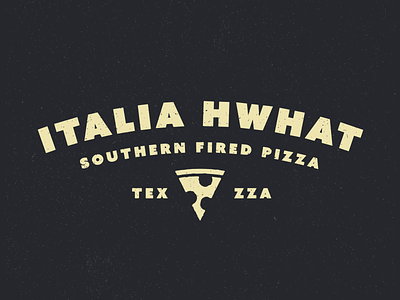 Italia Hwhat branding pizza typogaphy
