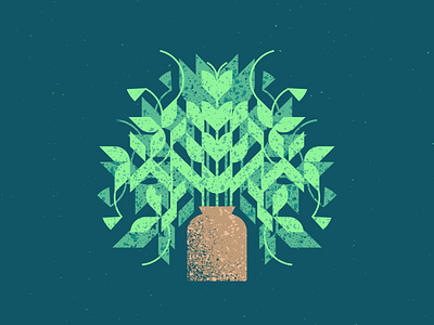 Plant illustration plant texture