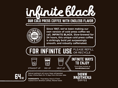 Coffee Growler - Back coffee growler label