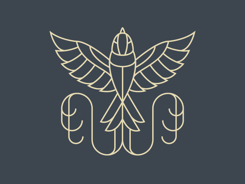 Coffe Origin - Guatemala bird coffee illustration