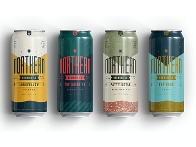 Northern Brewing 1 beer brewery can identity packaging texture