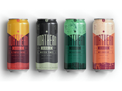 Northern Brewing 2 beer branding packagedesign texture