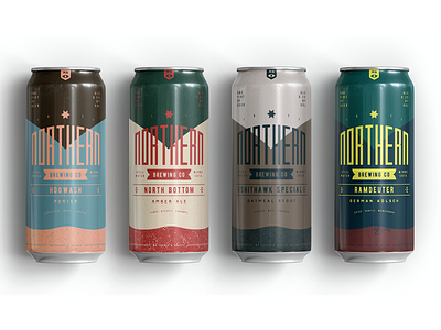 Northern Brewing 5 beer branding packagedesign packaging texture