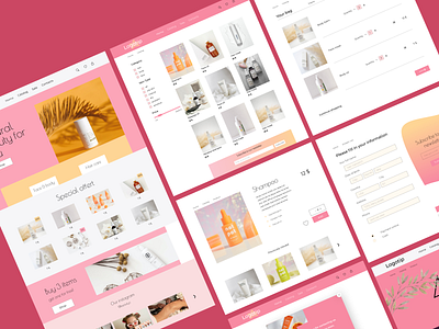 Cosmetic Web UI design e commerce graphic design ui ux web design