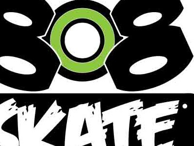 808skate design illustrator logo roller derby skate