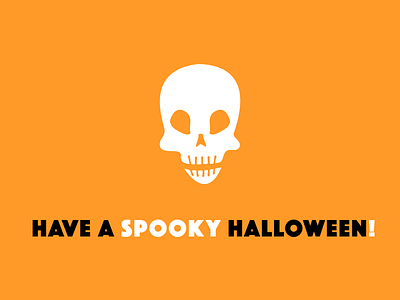 Spooky, Scary (Skeleton) black halloween orange skeleton skull spooky