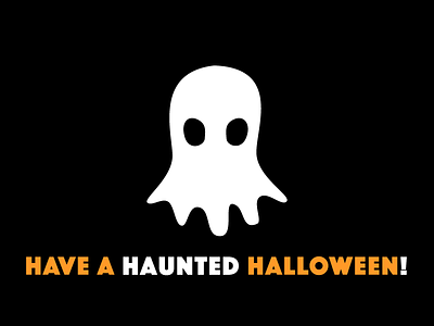 Spooky, Scary (Ghost) black ghost halloween haunted orange