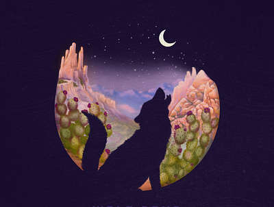 Wolf Song Album Cover album cover art illustration