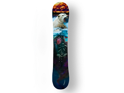 Era of Chaos Snowboard Design art design illustration procreate ski snowboard storm