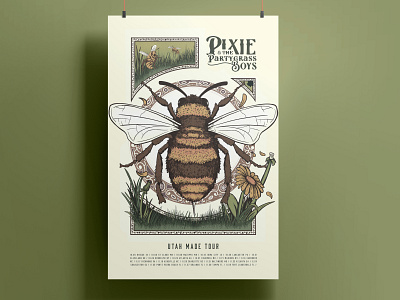 Utah Made — Bee Poster art design illustration poster typography