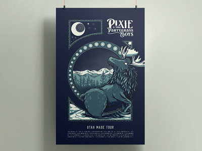 Utah Made Tour – Moose Posteer art design illustration poster typography