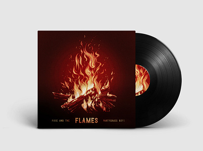 Flames Album album art bluegrass design illustration music