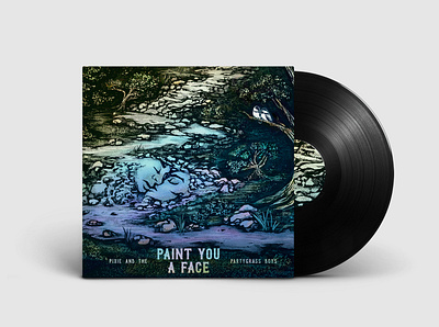 Paint You A Face Album Cover album art cover design illustration typography