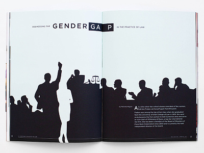 Addressing the Gender Gap in the Practice of Law design editorial gender gender gap law typography vector illustration