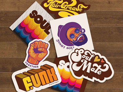 Sticker Pack- Joshy Soul art design illustration typography vector