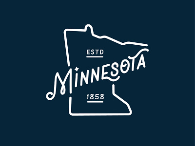 Minnesota Outline clothing illustration logo outline