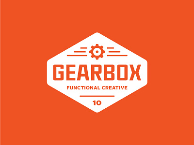 Gearbox Badge badge box creative diamond functional gear gearbox orange