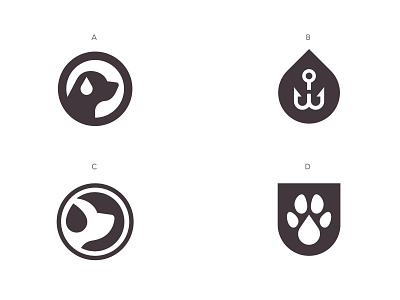 Wet Dog Logo Concepts
