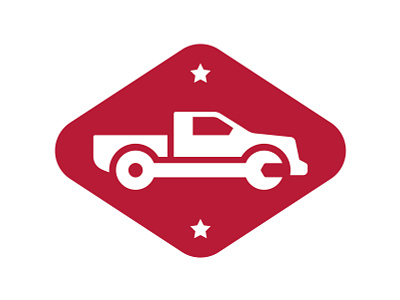 Auto Repair Logo auto automobile automotive badge car diamond logo red repair star truck wrench