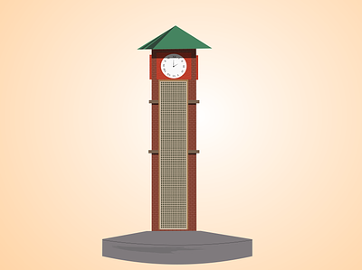 Vector Art of Clock Tower (LAL CHOWK) app branding design icon illustration logo typography ui ux vector