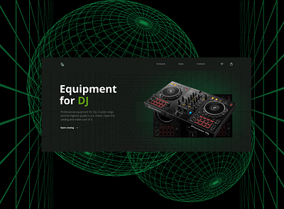 Equipment for DJ design dj equipment for dj graphic design ui ux