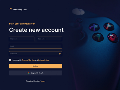 Daily UI Challenge #01 | Sign up Page