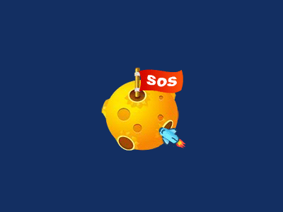 Moon action gif moon sky sos space yellow