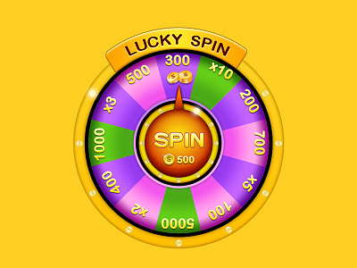Slots Game app dial game gameui gold hot lucky purple reward slots spin ui